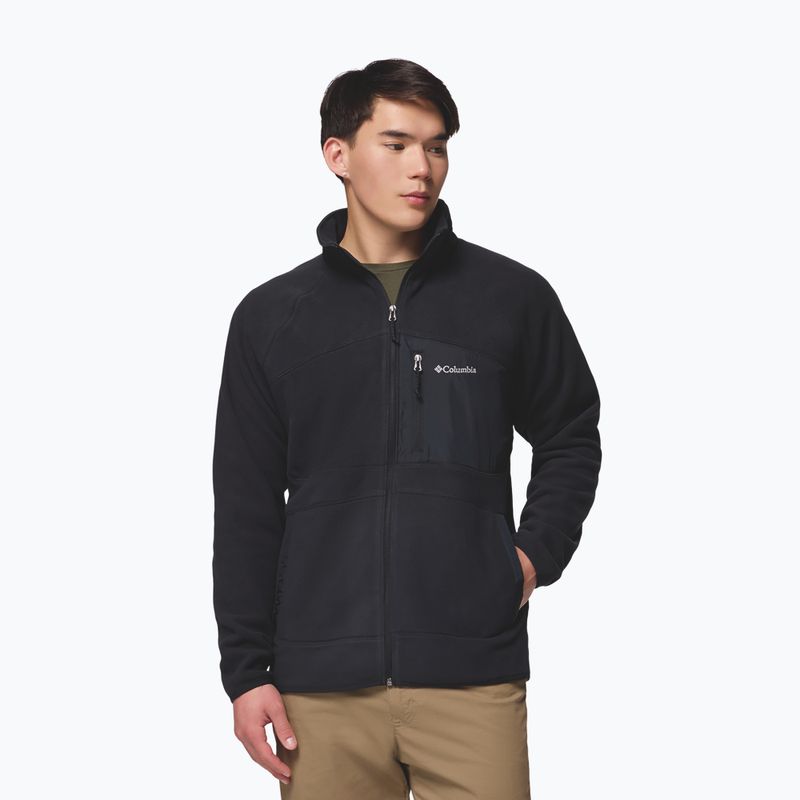 Pánska fleecová mikina Columbia Fast Trek Overlay Full Zip black 5