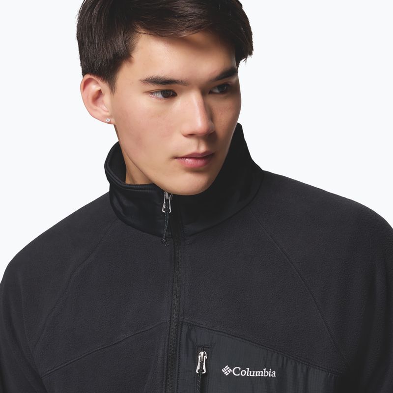 Pánska fleecová mikina Columbia Fast Trek Overlay Full Zip black 6