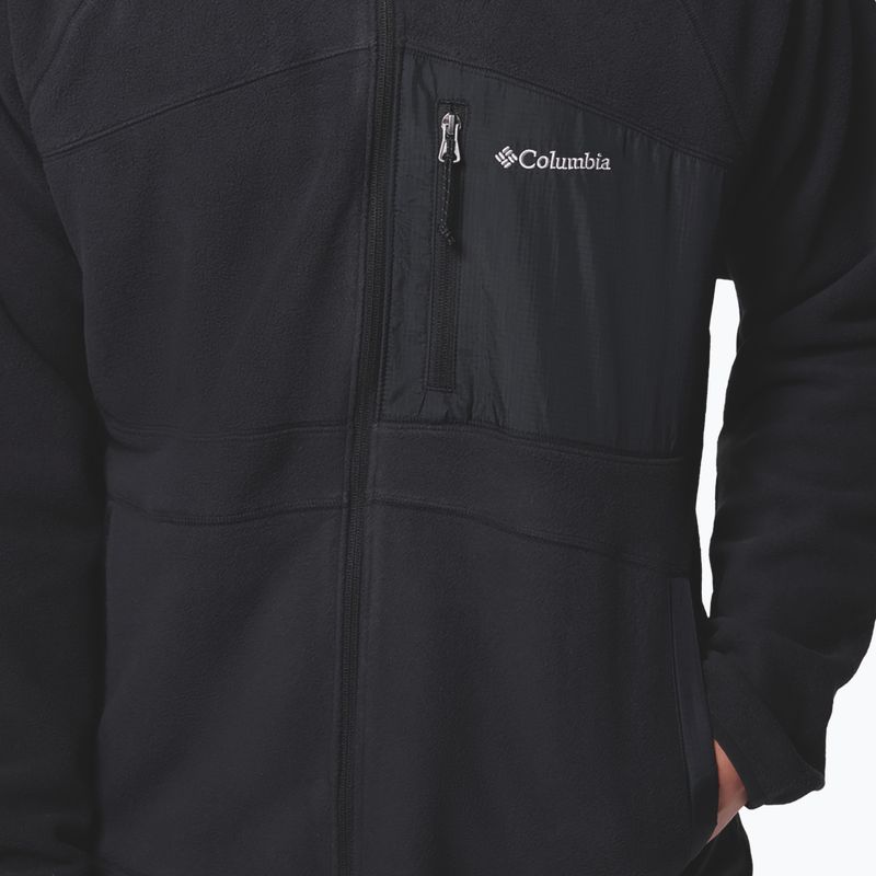 Pánska fleecová mikina Columbia Fast Trek Overlay Full Zip black 7