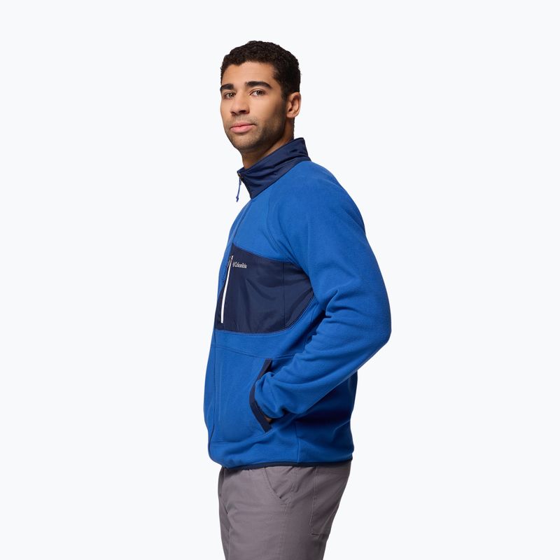 Pánska fleecová mikina Columbia Fast Trek Overlay Full Zip mt blue/coll navy 4