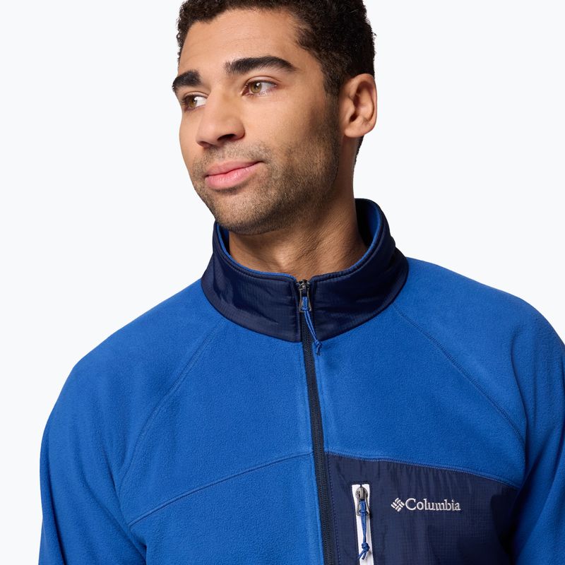 Pánska fleecová mikina Columbia Fast Trek Overlay Full Zip mt blue/coll navy 6