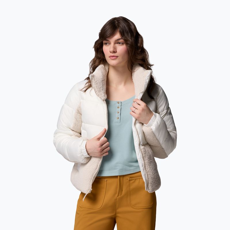 Dámska hybridná bunda Columbia Leadbetter Point II Sherpa Hybrid sea salt/dark stone 5