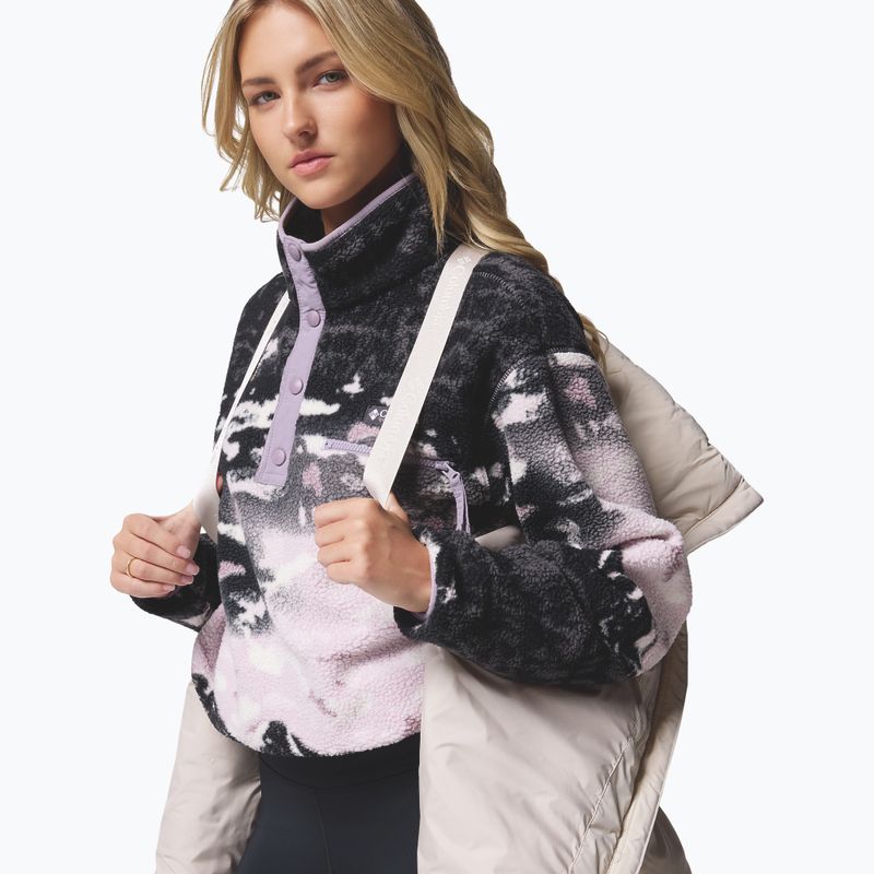 Dámska páperová bunda Columbia Amaze Puff Mid Hooded dark stone 15