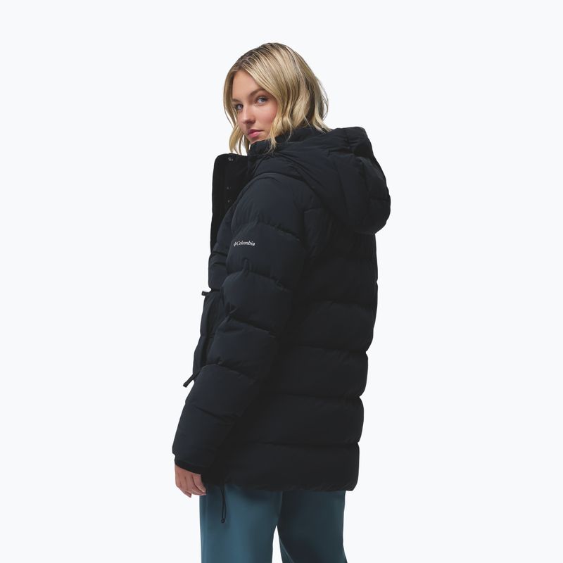 Dámska páperová bunda Columbia Amaze Puff Mid Hooded black 5