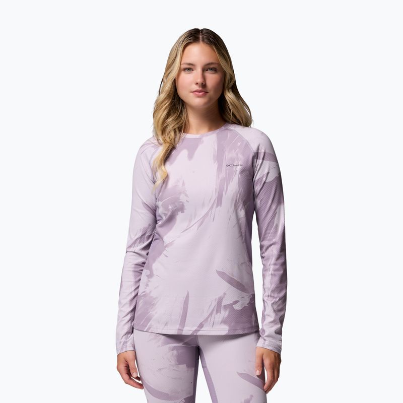 Dámska termoakčná mikina Columbia Omni-Heat Infinity Knit shale purple snowflight tonal