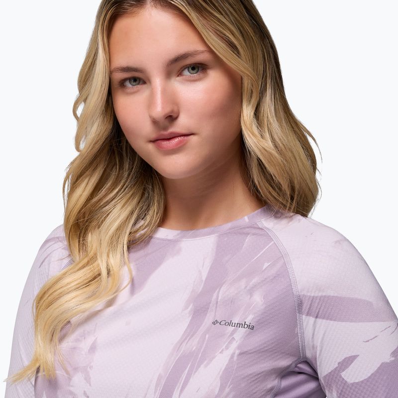 Dámske termo tričko longsleeve Columbia Omni-Heat Infinity Knit shale purple snowflight tonal 5