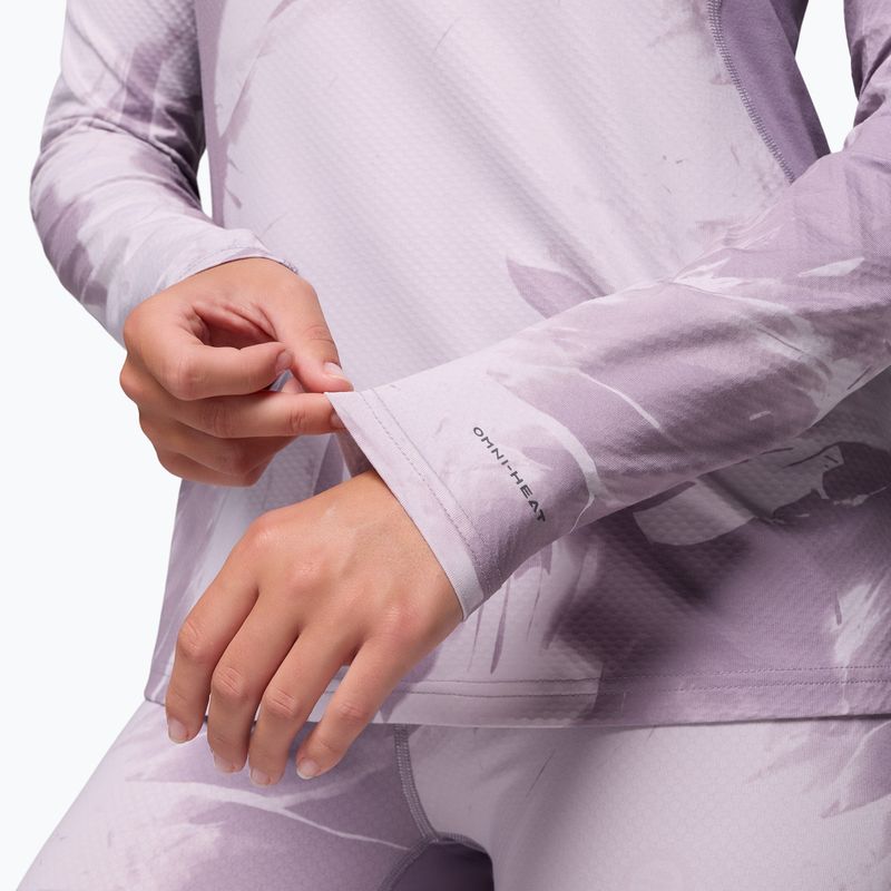 Dámske termo tričko longsleeve Columbia Omni-Heat Infinity Knit shale purple snowflight tonal 6