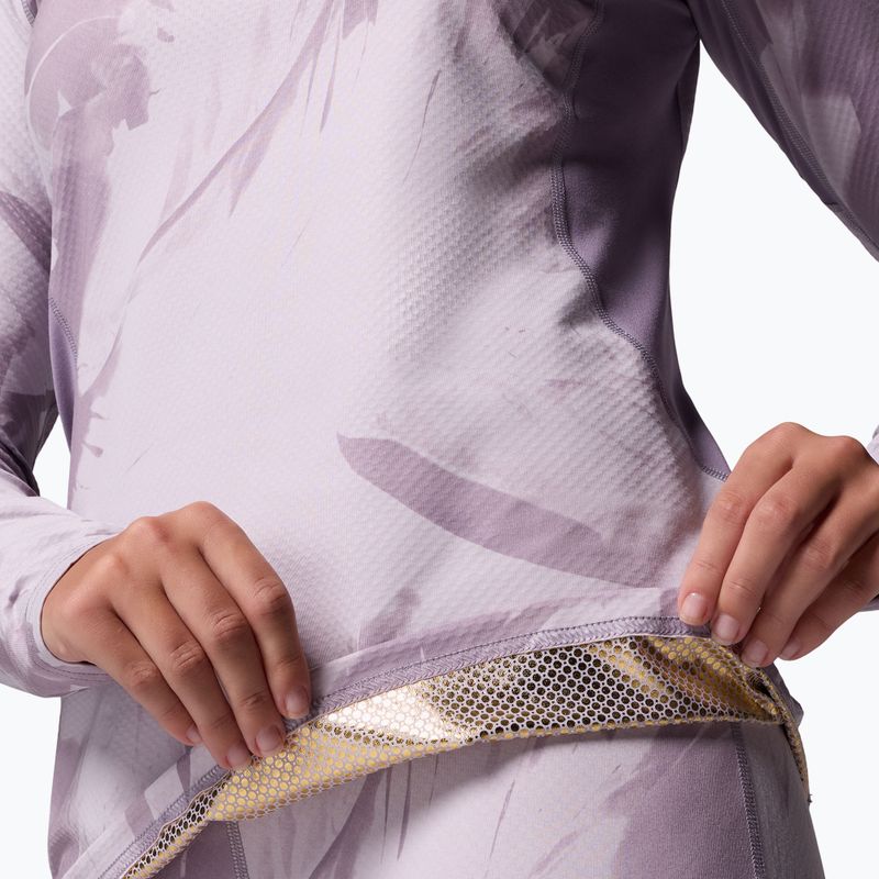 Dámske termo tričko longsleeve Columbia Omni-Heat Infinity Knit shale purple snowflight tonal 7