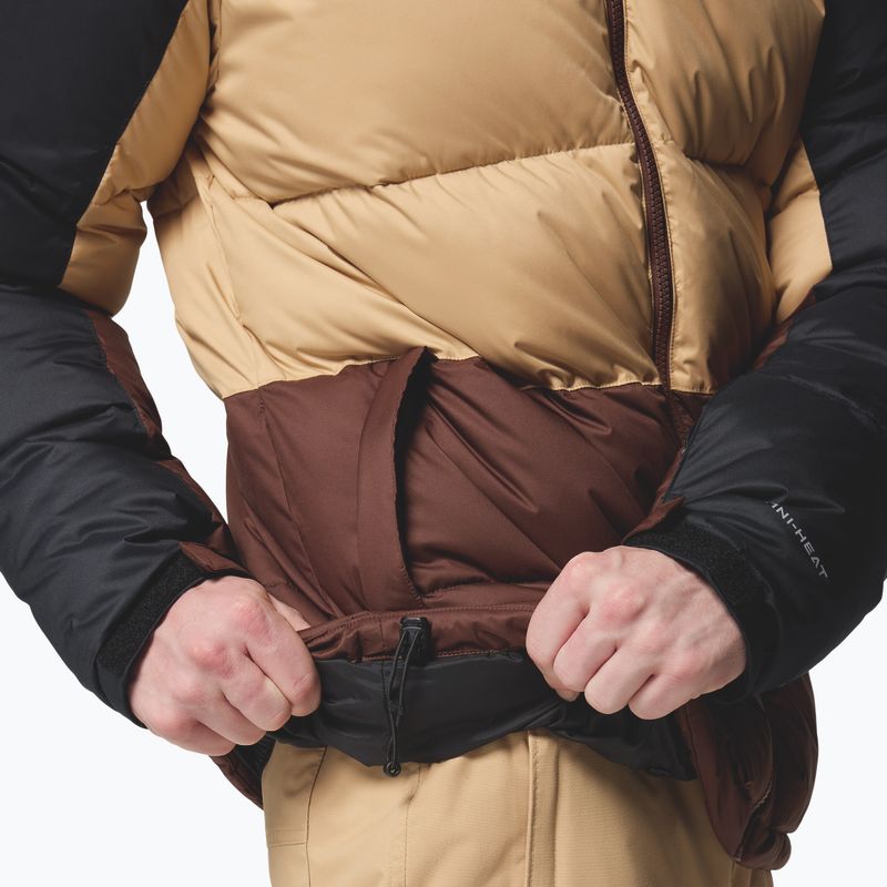 Pánska lyžiarska bunda Columbia Slope Style black/canoe/tobacco 8