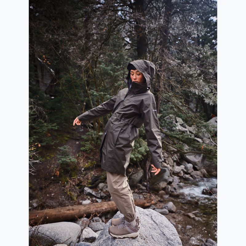 Dámske trekingové topánky Columbia Newton Nimble Leather kettle/cloud grey 11