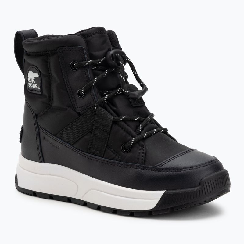Detské snehule Sorel Youth Whitney Mid Wp black/sea salt