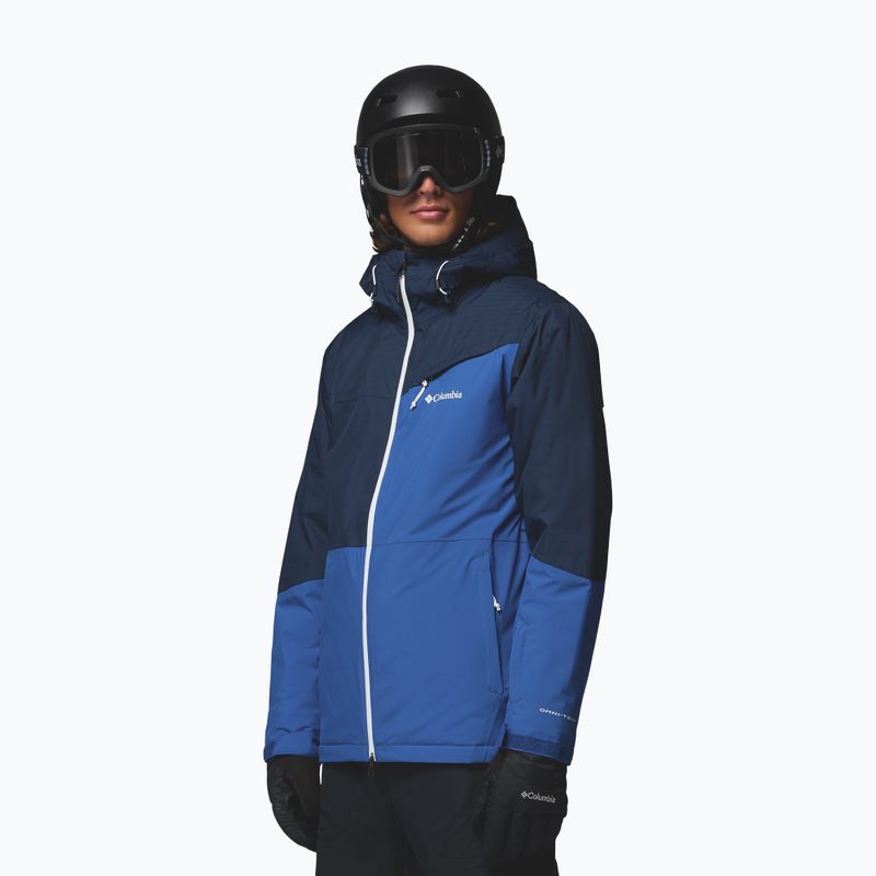 Pánska lyžiarska bunda Columbia Iceberg Point II mountain blue/collegiate navy 4
