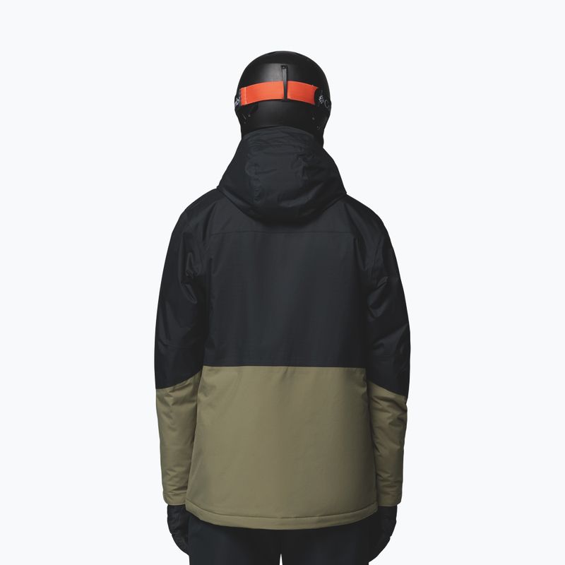 Pánska lyžiarska bunda Columbia Iceberg Point II stone green/black 3