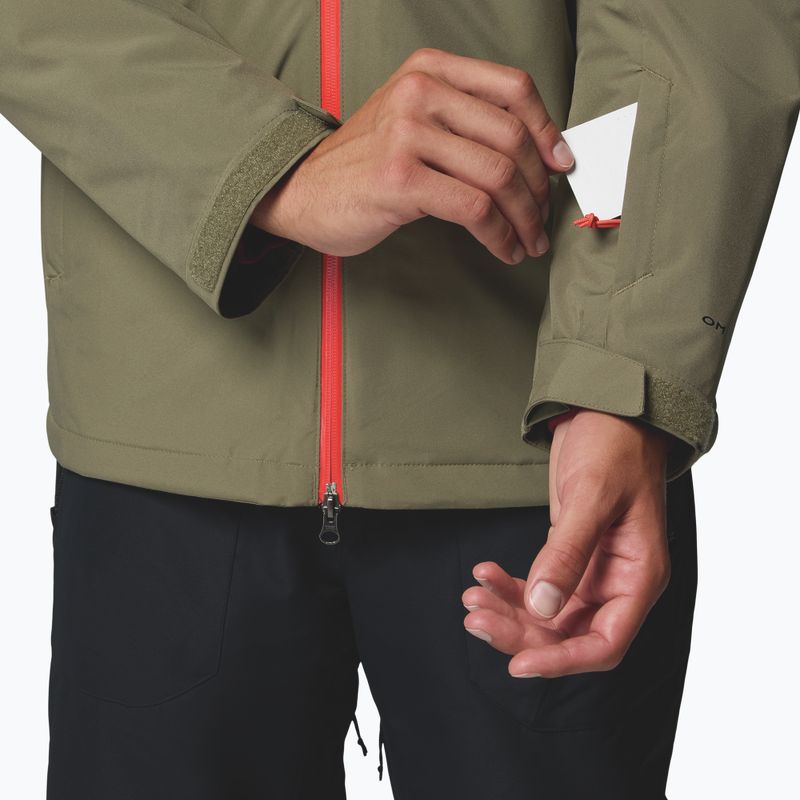 Pánska lyžiarska bunda Columbia Iceberg Point II stone green/black 8