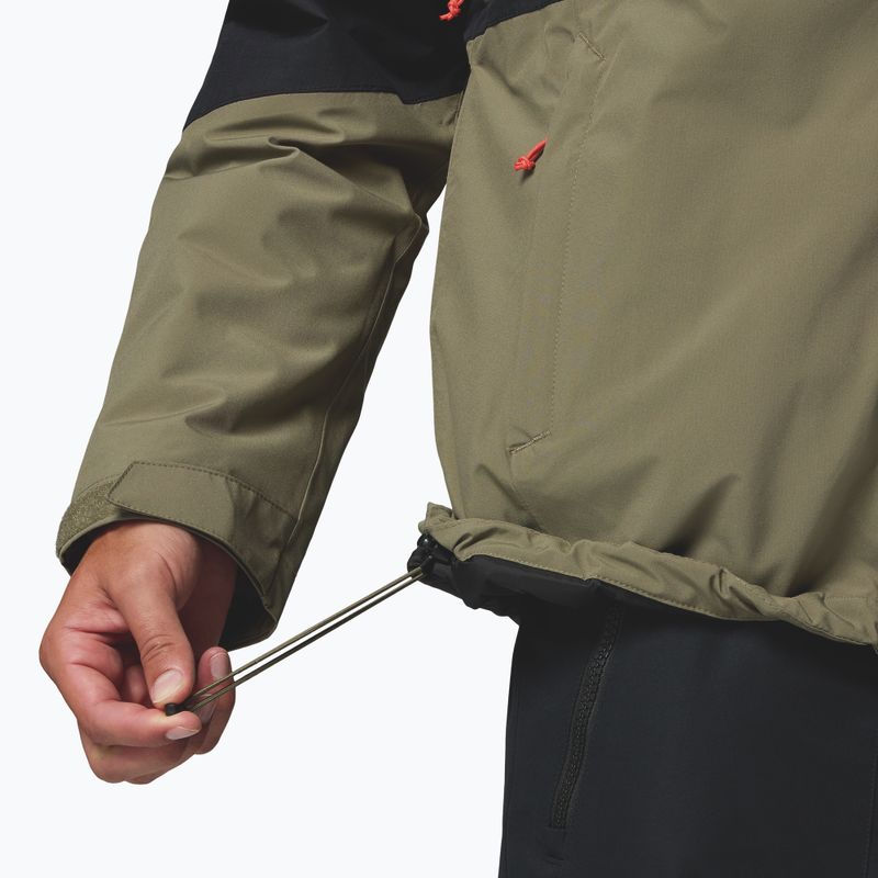 Pánska lyžiarska bunda Columbia Iceberg Point II stone green/black 9