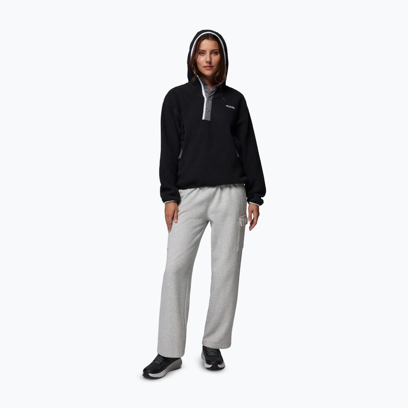 Dámska fleecová mikina Columbia Helvetia II Hoodie black 2