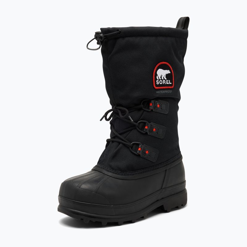 Dámske snehule Sorel Glacier XT black/red quar 2