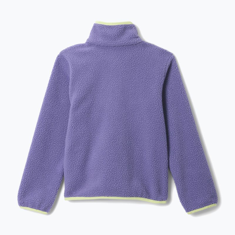 Detská fleecová mikina Columbia Halvetia II Half Snap Fleece stormwatch/lavender pearl 2