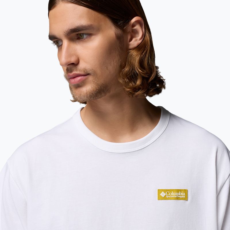 Pánske tričko Columbia CSC Heavyweight Iconic Tee white/repeated peaks 4