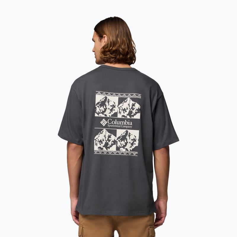 Pánske tričko Columbia CSC Heavyweight Iconic Tee shark/repeated peaks 3