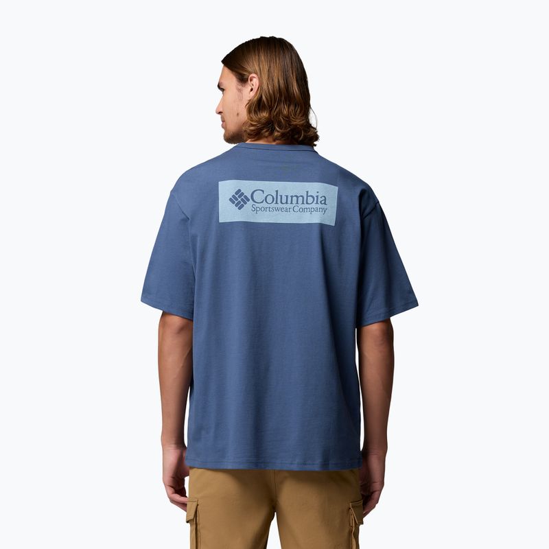 Pánske tričko Columbia CSC Heavyweight Iconic Tee dark mountain/csc box logo 3