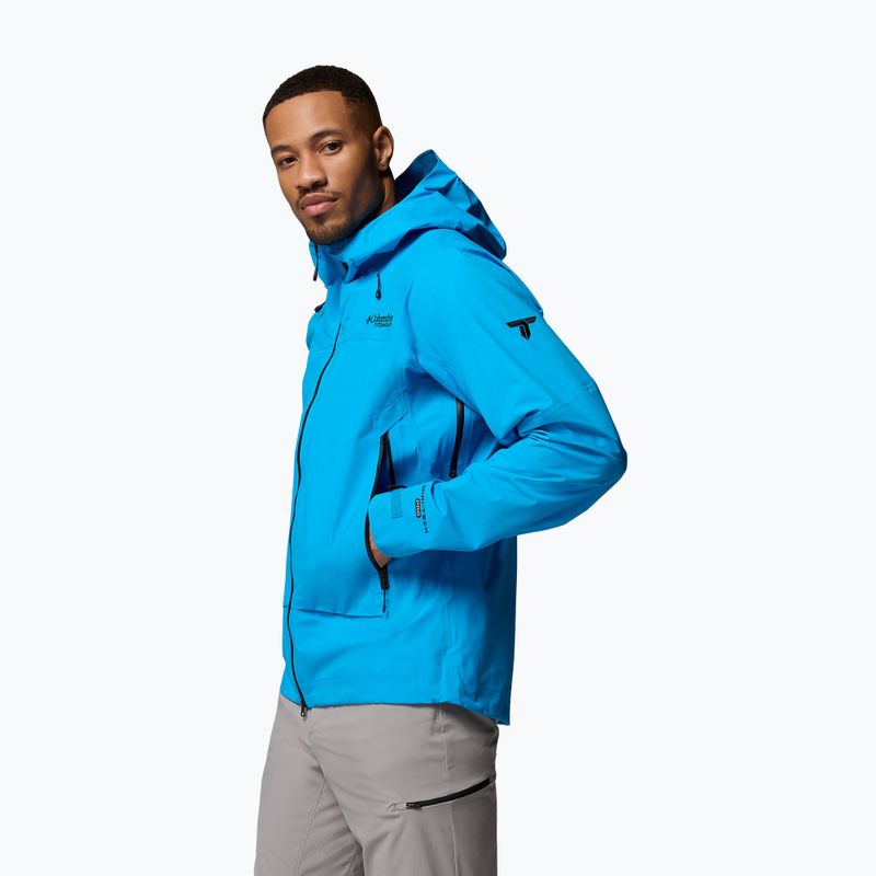 Pánska softshellová bunda Columbia Saudan Pro 3L compass blue 4