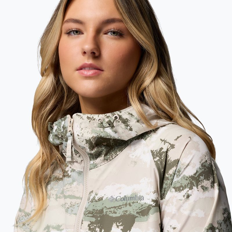 Dámska vetrovka Columbia Spire Valley Printed Windbreaker safari fieldaze print/dark stone 6