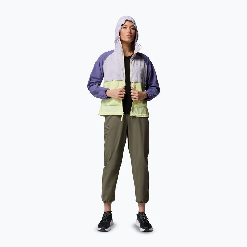Dámska vetrovka Columbia Spire Valley Windbreaker citron haze/lavender pearl/stormwatch 2