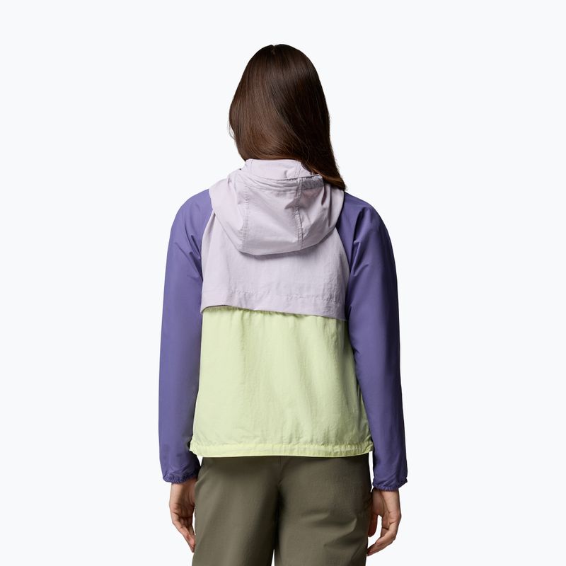 Dámska vetrovka Columbia Spire Valley Windbreaker citron haze/lavender pearl/stormwatch 3