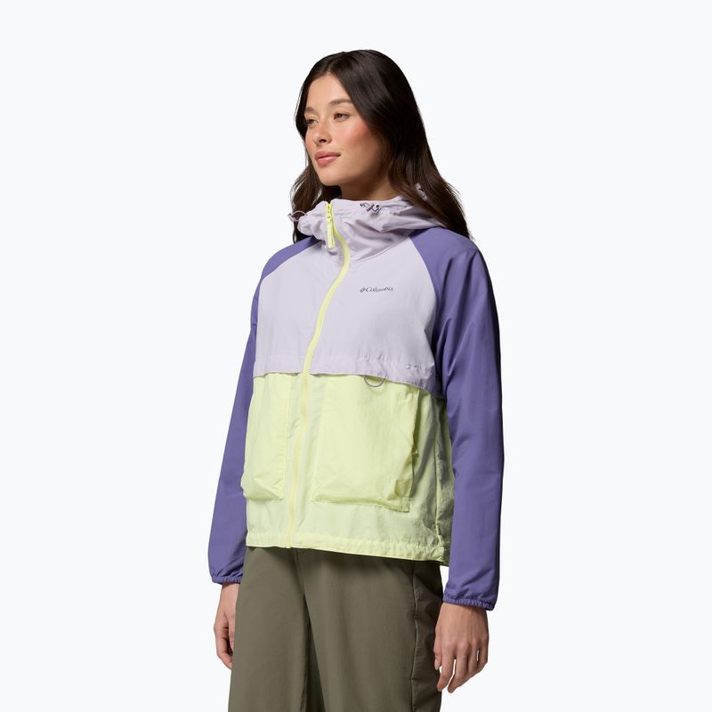 Dámska vetrovka Columbia Spire Valley Windbreaker citron haze/lavender pearl/stormwatch 4