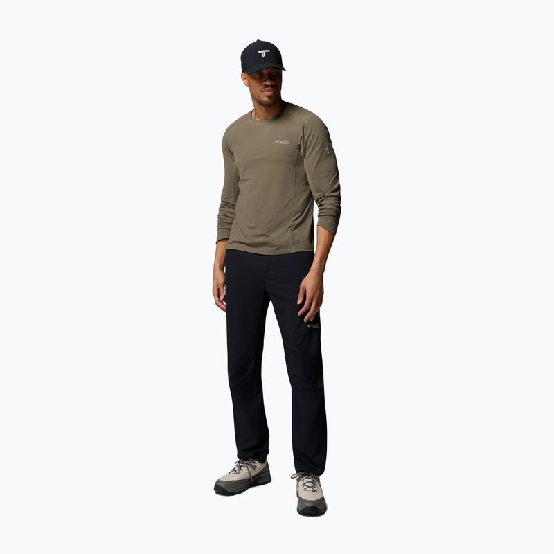 Pánske tričko longsleeve Columbia Diamond Peak Pro Crew stone green 2