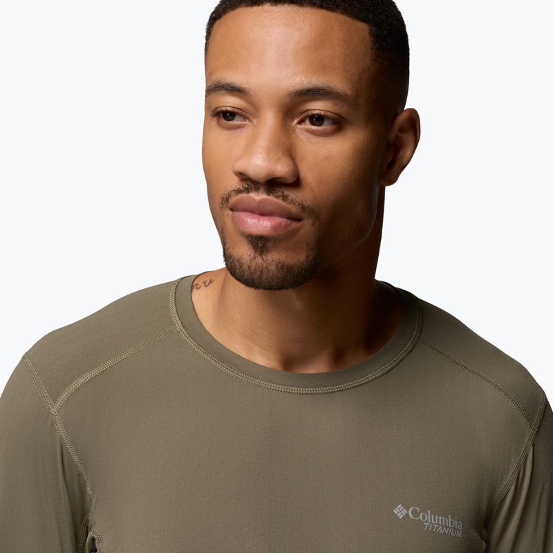 Pánske tričko longsleeve Columbia Diamond Peak Pro Crew stone green 5