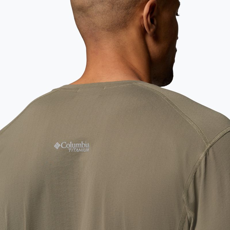 Pánske tričko longsleeve Columbia Diamond Peak Pro Crew stone green 6