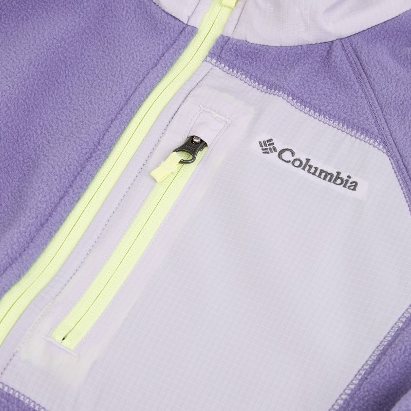 Detská fleecová mikina Columbia Fast Trek V Full Zip stormwatch/lavender pearl 3