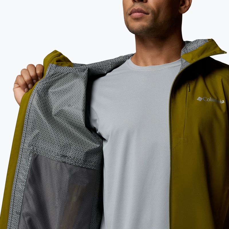 Pánska softshellová bunda Columbia Trailborne 2.5L mossy green 10