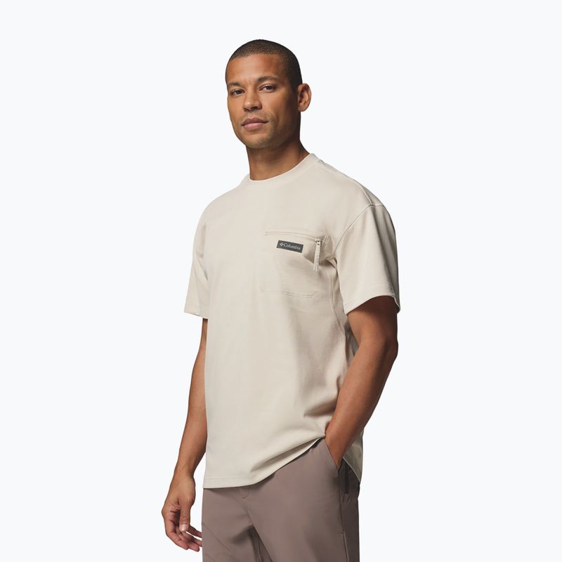 Pánske tričko Columbia Echo Passage SS Crew dark stone 4