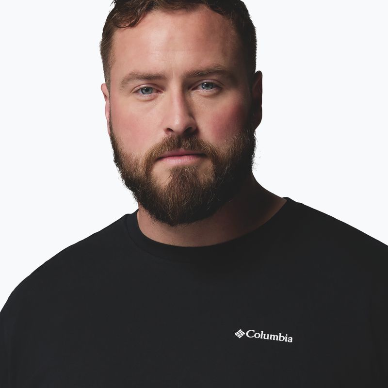 Pánske tričko Columbia CSC Outdoor back graphic black/scoped view 5