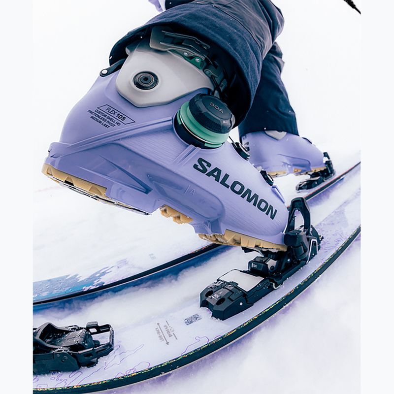 Dámske lyžiarske topánky Salomon Shift Supra S Boa 105 W GW cosmic sky/cool gray 5/shale green 7