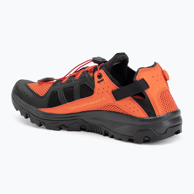 Salomon Techamphibian 5 pánske turistické topánky redora/black/turmer 3