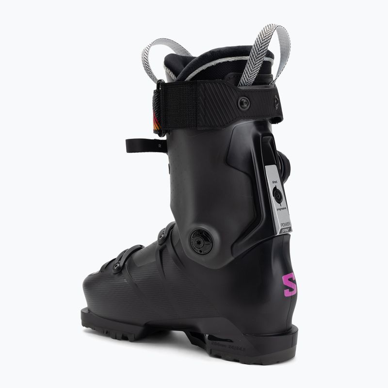 Dámske lyžiarske topánky Salomon S/Pro Supra Dual Boa 115 W black/beluga metallic/beetroot purple 2