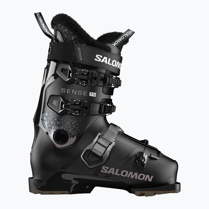 Dámske lyžiarske topánky Salomon S/Pro Sense 70 W GW black/black/oil green 6