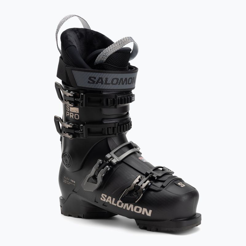 Pánske lyžiarske topánky Salomon S/Pro Delta 100 GW Black/Black/Titanium Metallic Pd
