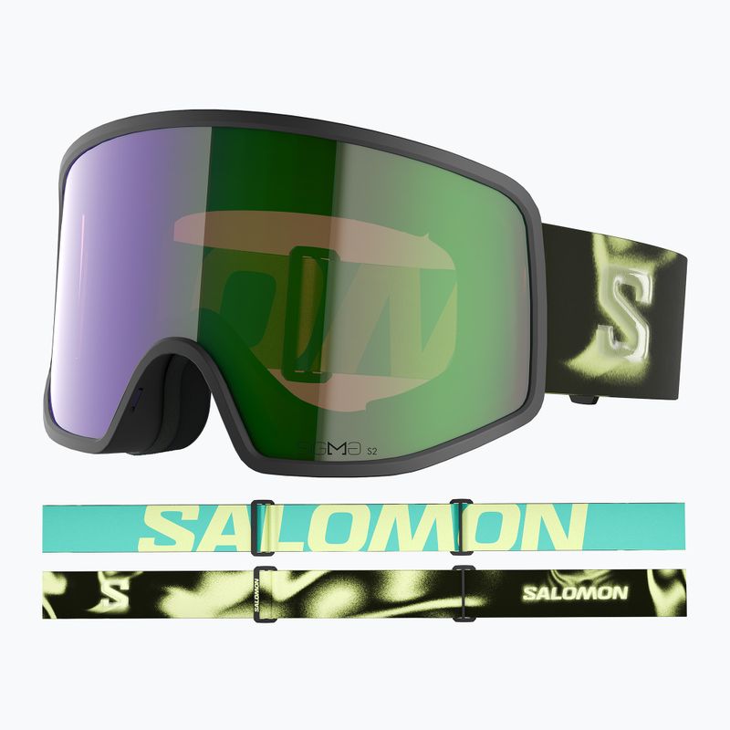 Lyžiarske okuliare Salomon Sentry Pro Sigma black/sigma emerald 5