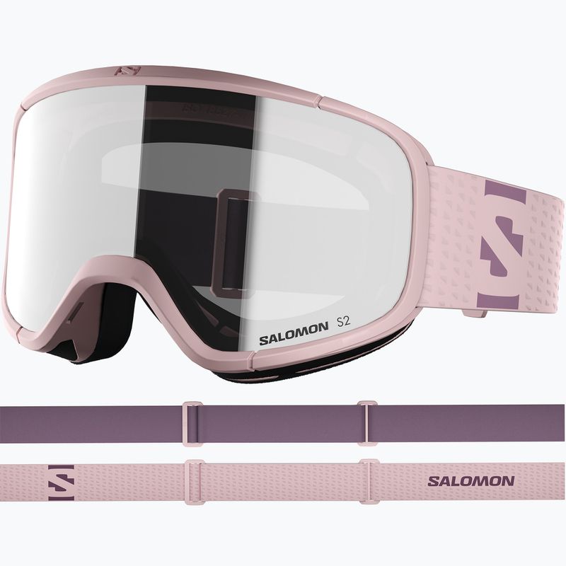 Lyžiarske okuliare Salomon Aksium 2.0 S2 heavenly pink/ml super white 2