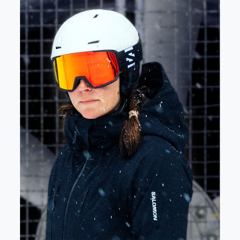 Lyžiarske okuliare Salomon S/View 3 black/ml mid red 6