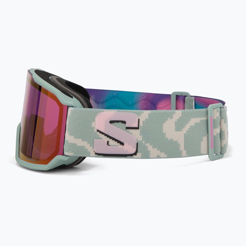 Lyžiarske okuliare Salomon S/View 3 iceberg green/ml ruby 4