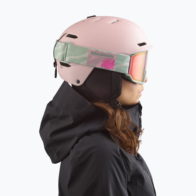 Lyžiarske okuliare Salomon S/View 3 iceberg green/ml ruby 6