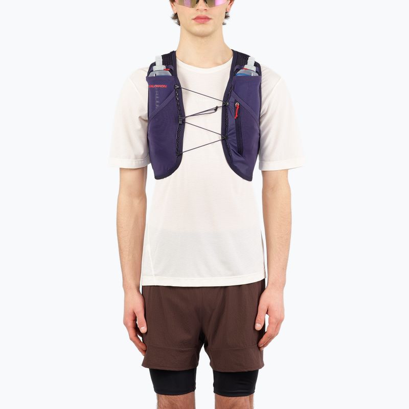 Bežecká vesta Salomon Active Skin 4 GRVL martime blue / astral aura / haute red 4