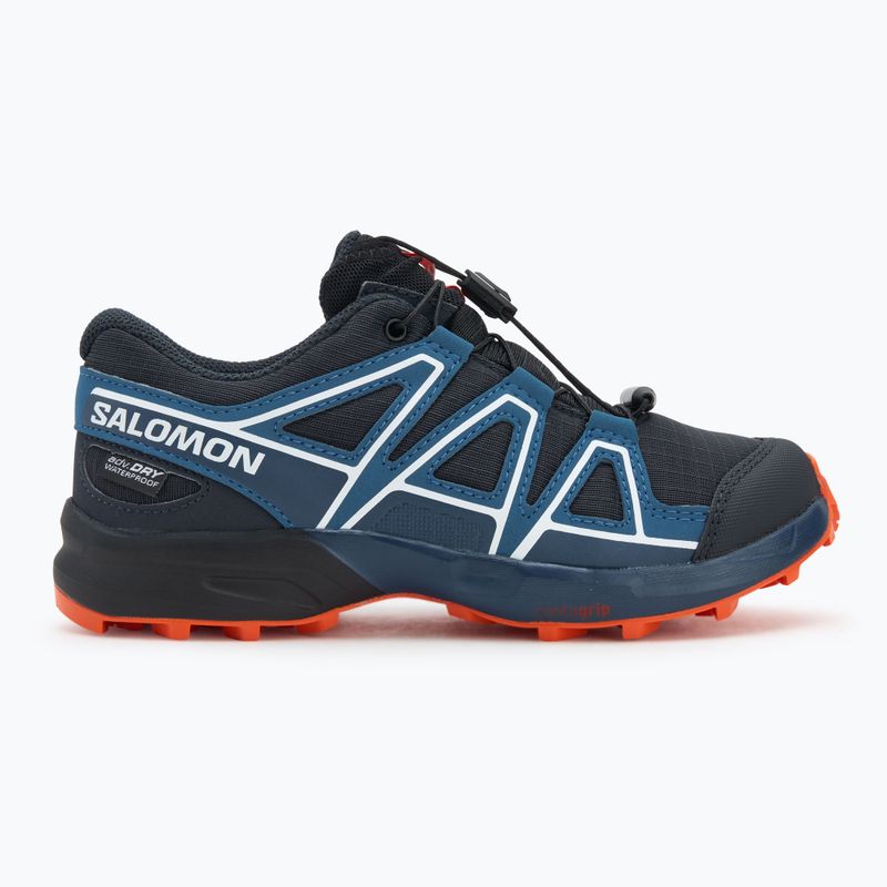 Detské bežecké topánky Salomon Speedcross Waterproof dark navy/dark blue/red orange 2