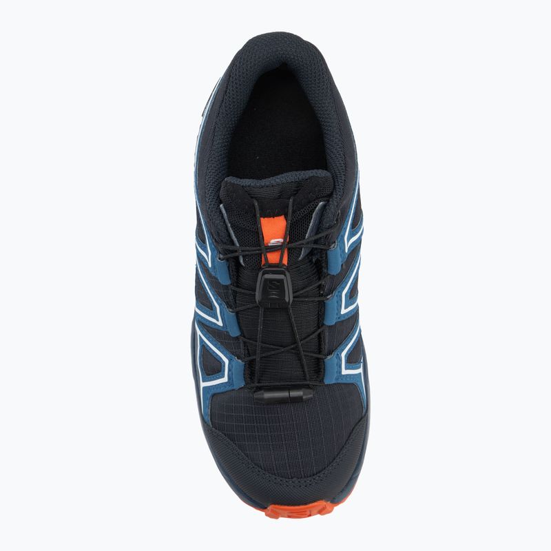 Detské bežecké topánky Salomon Speedcross Waterproof dark navy/dark blue/red orange 5